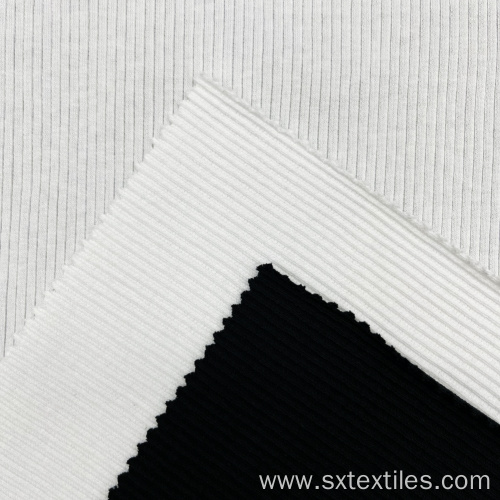 Cotton Spandex 2x2 RIB Knitted Fabric